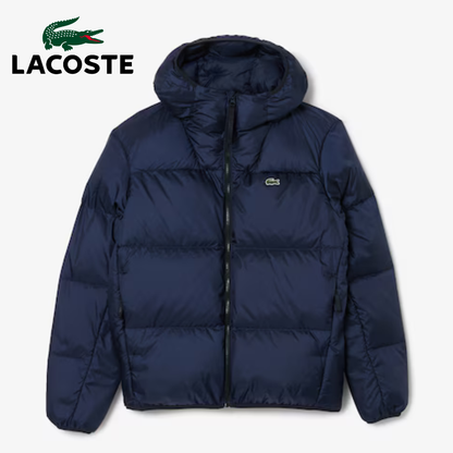 Chaqueta acolchada corta con capucha hidrófuga