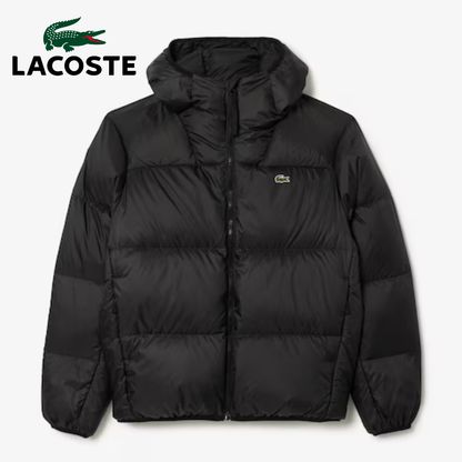 Chaqueta acolchada corta con capucha hidrófuga