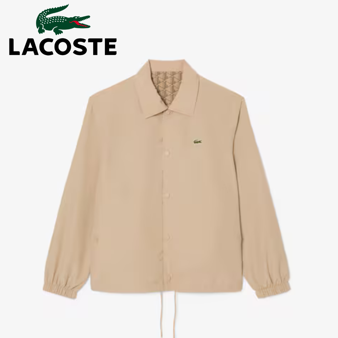 Chaqueta reversible con monograma en dos materiales