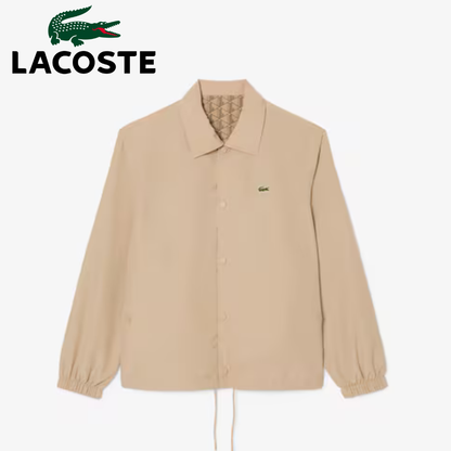 Chaqueta reversible con monograma en dos materiales