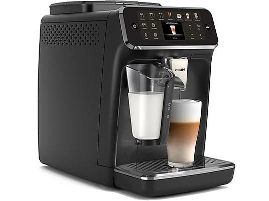 Cafetera superautomática - Philips EP4441/50, LatteGo, Pantalla táctil, 12 ajustes