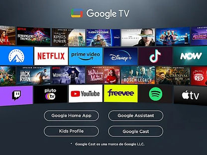 TV LED 55" - TCL 55P6K, UHD 4K, AiPQ, Smart TV, DVB-T2, Smart TV, 60 Hz