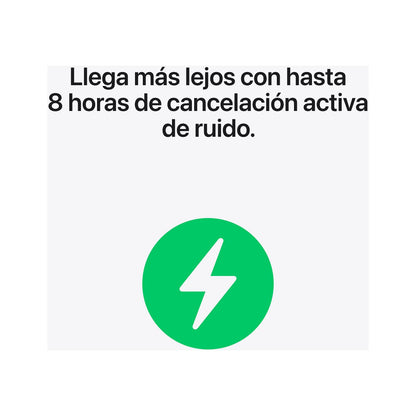 Apple AirPods Pro 3 (2025 3ª gen), Inalámbricos, Cancelación de ruido, Medición frecuencia cardíaca, Live Translation, Chip H2, USB-C, Blanco