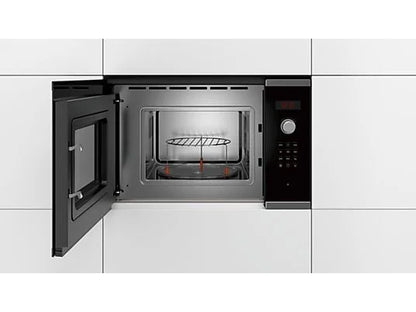 Microondas integrable - Bosch BEL523MS0, 800W, 20 L, Grill, Acero inoxidable
