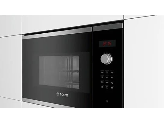 Microondas integrable - Bosch BEL523MS0, 800W, 20 L, Grill, Acero inoxidable