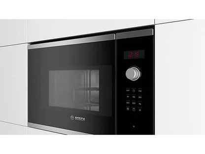 Microondas integrable - Bosch BEL523MS0, 800W, 20 L, Grill, Acero inoxidable