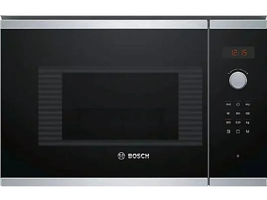 Microondas integrable - Bosch BEL523MS0, 800W, 20 L, Grill, Acero inoxidable