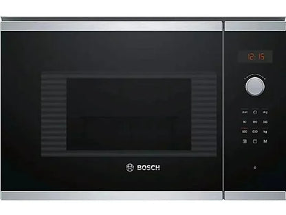 Microondas integrable - Bosch BEL523MS0, 800W, 20 L, Grill, Acero inoxidable